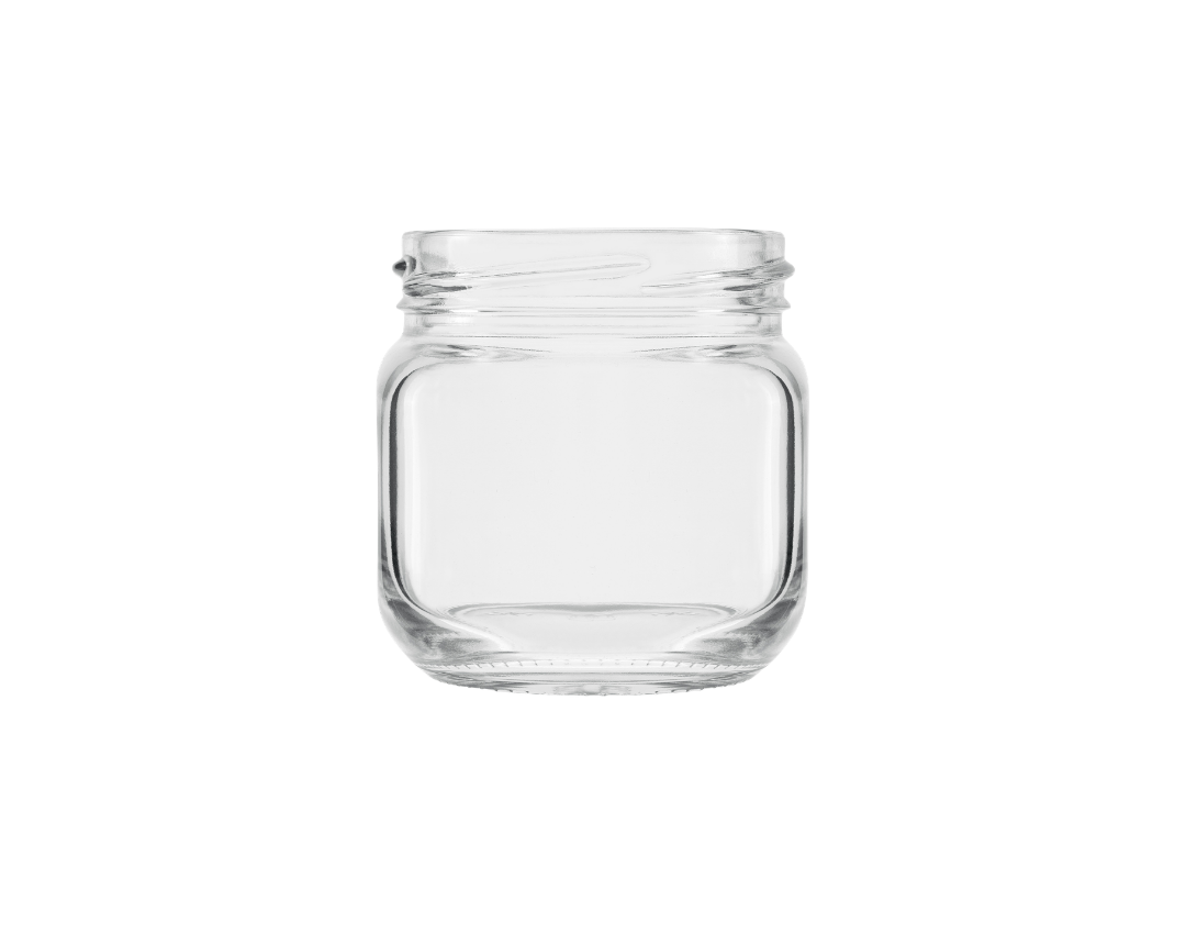 Frasco de 6 onzas semicuadrado - 180ml (36 unidades)
