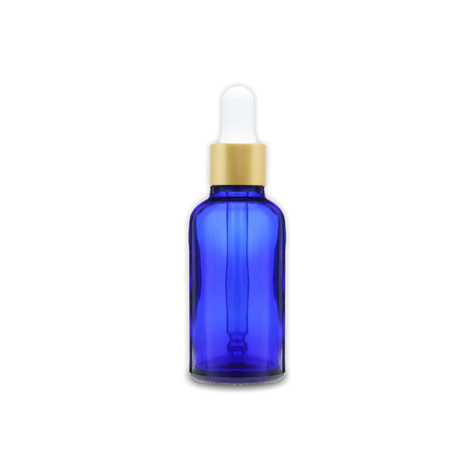 SET Gotero azul rosca oro 1 onza – 30ml (120 unidades)