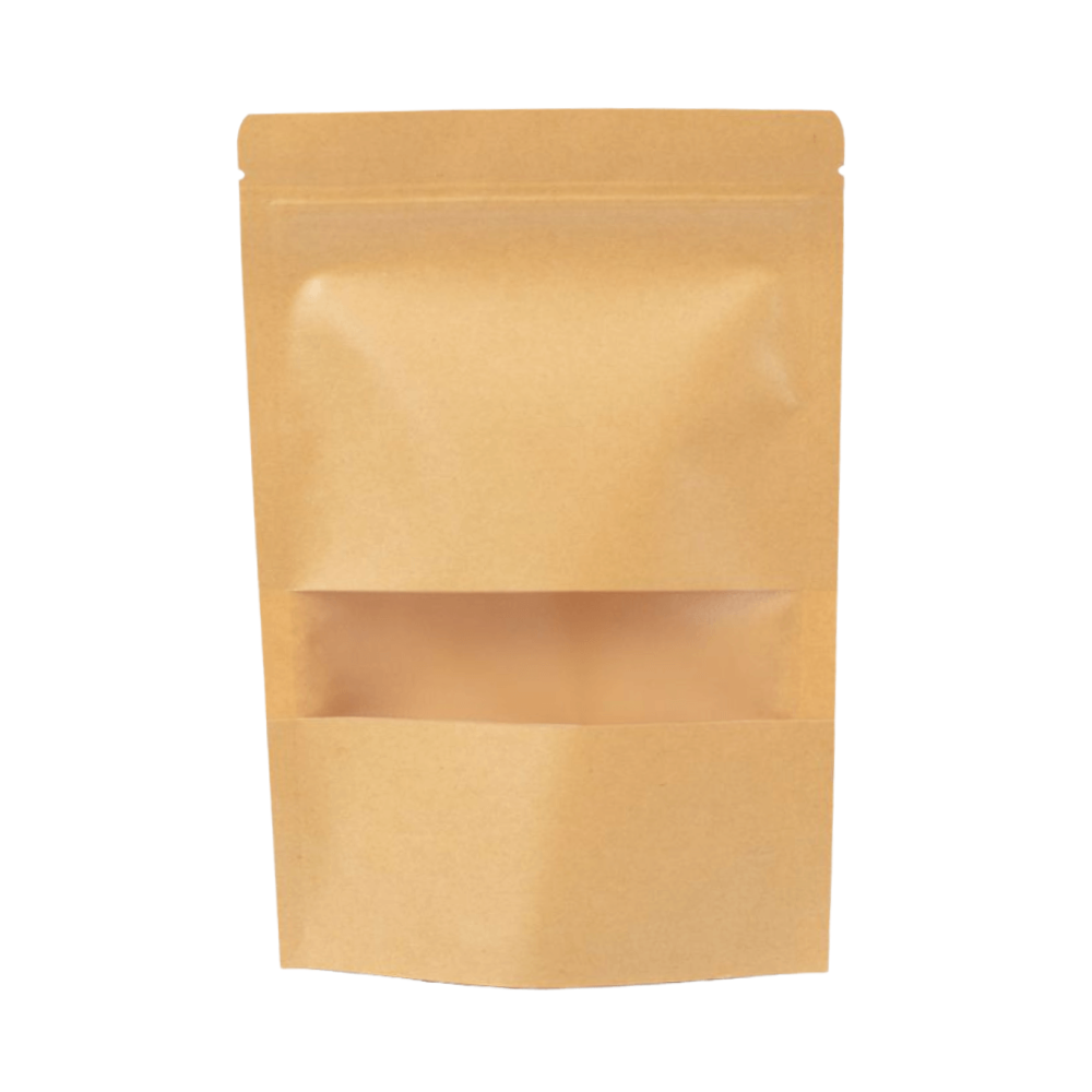 Bolsa kraft con ventana 500g (50 unidades)